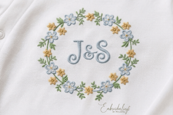 Baby Monogram Frame Embroidery Designs: A Delightful Touch for Personalized Gifts