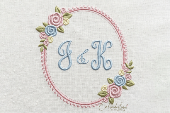 Baby Monogram Frame Floral Embroidery Review