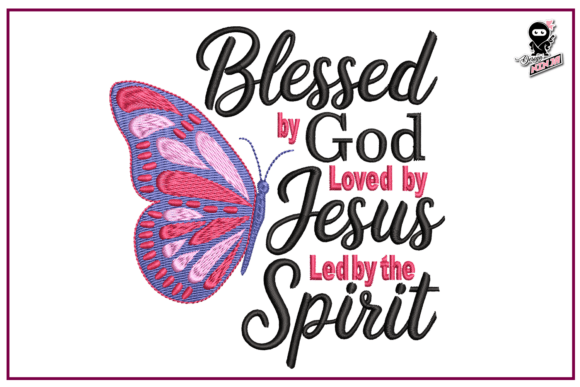 Blessed by God Embroidery Design Review