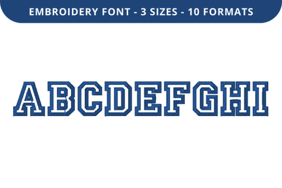 College Outline Font a to I: A Seasonal Embroidery Design Review