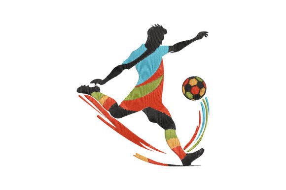 Colorful Soccer Player Embroidery Design Review