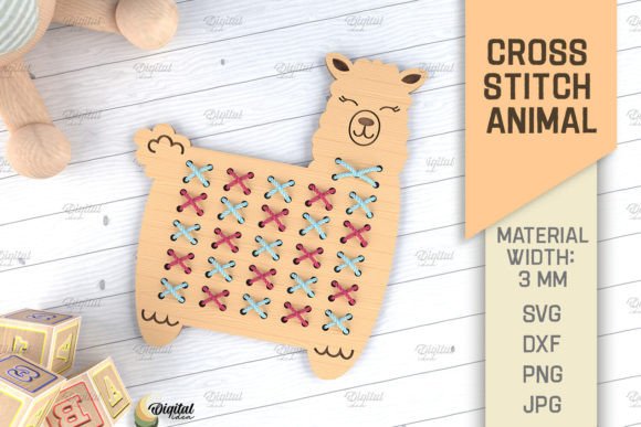 Cross Stitch Animals Laser Cut: A Lama SVG Review for Apparel Projects