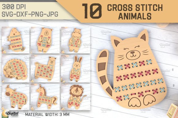 Cross Stitch Animals LaserCut SVG Bundle Review for Business Use