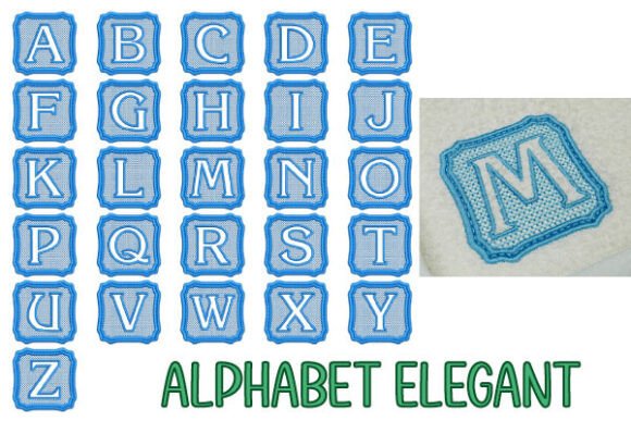Elegant Alphabet – 7x7cm Embroidery Font Review for Craft Fairs