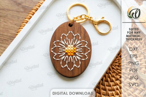 Embroidery Keychain Laser Cut: A Bold, Versatile Design for Craft Fairs