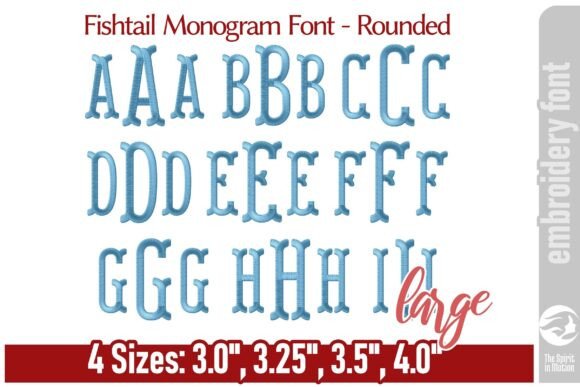 Fishtail Monogram Font - Rounded L: A Timeless Branding Solution