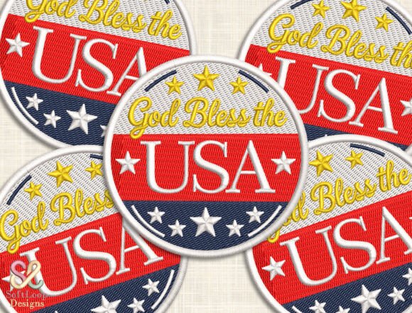 GOD BLESS the USA Patch Embroidery File Review