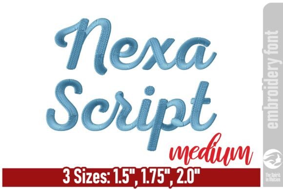 Nexa Script Embroidery Font - Medium Review