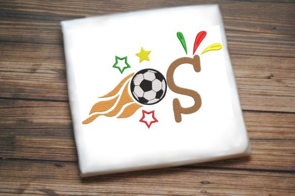 S Letter Soccer Ball Alphabet Embroidery Design Review
