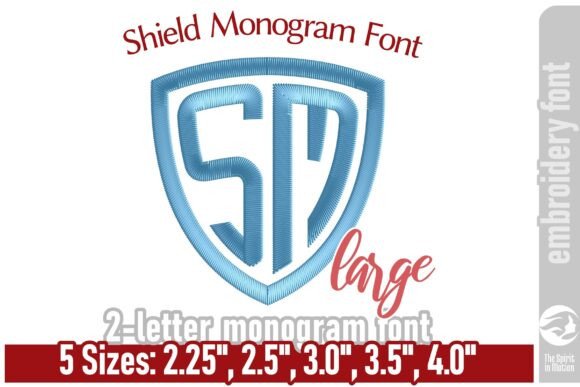Shield Monogram Embroidery Font - Large Review for Seasonal Projects