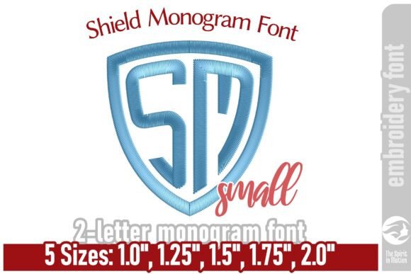 Shield Monogram Embroidery Font - Small Review for Seasonal Creations