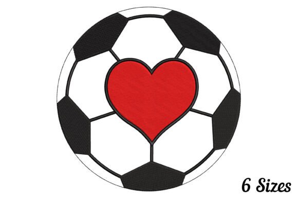 Soccer Football Heart Embroidery Design Review